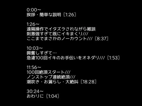 【1日100回絶頂ノルマ×10日チャレンジ】3日目:遠隔操作でクリ×Gスポ×ポルチオ責められてがイクの止まらない!!