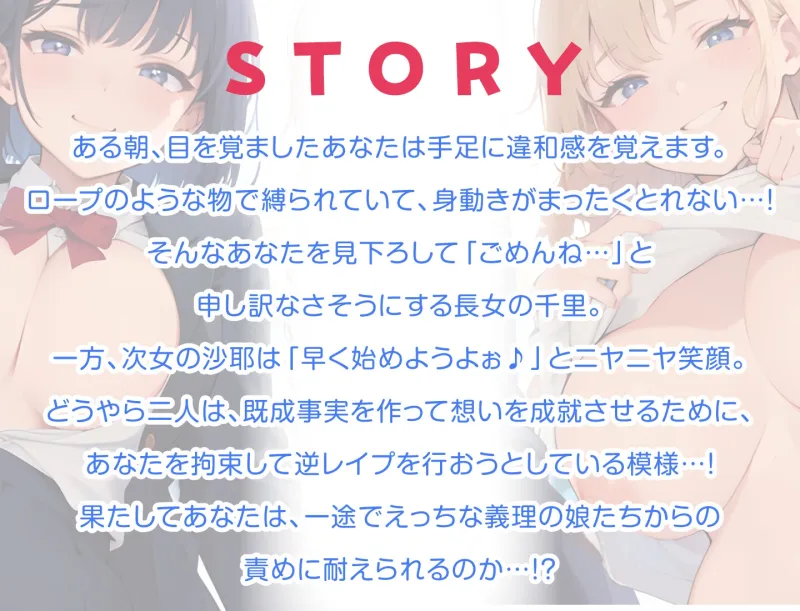 再婚した妻の娘二人が逆NTR⁉︎えろえろ姉妹に責められる新性活