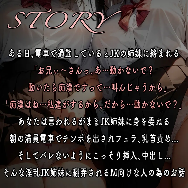 【期間限定110円】射精するまで降ろしてあげません♪〜ドスケベJK姉妹のWおまんこ逆痴漢電車〜