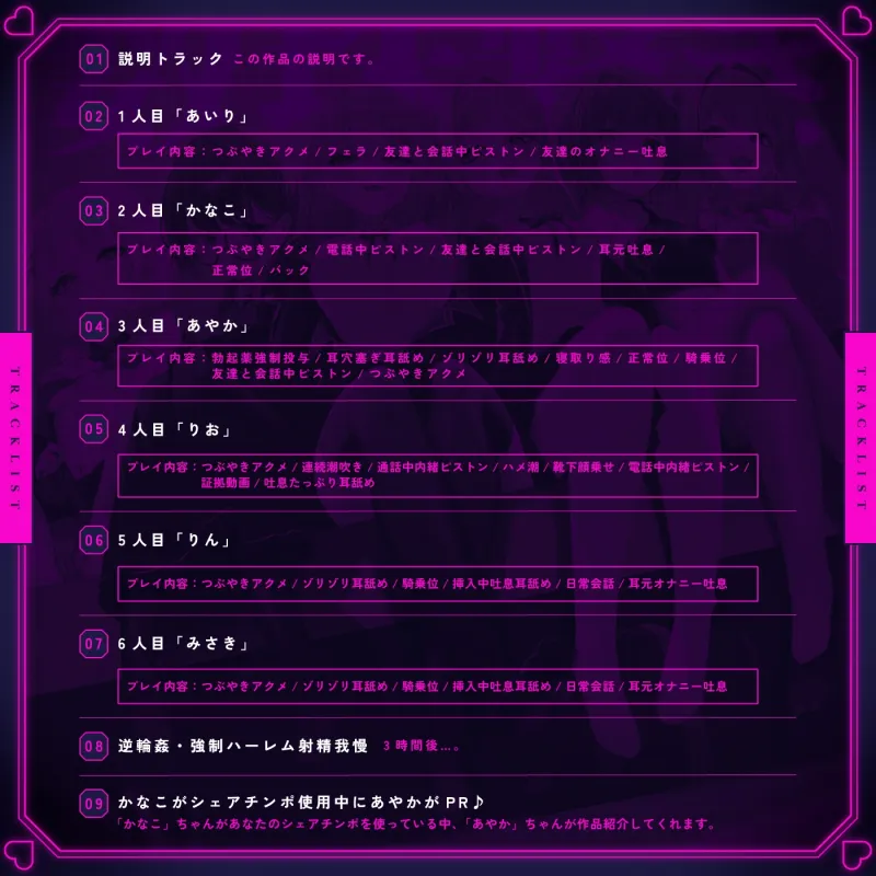 【無声喘ぎ×逆輪姦×強制ハーレム】ヤリ部屋シェアチンポ1【数珠繋ぎ】