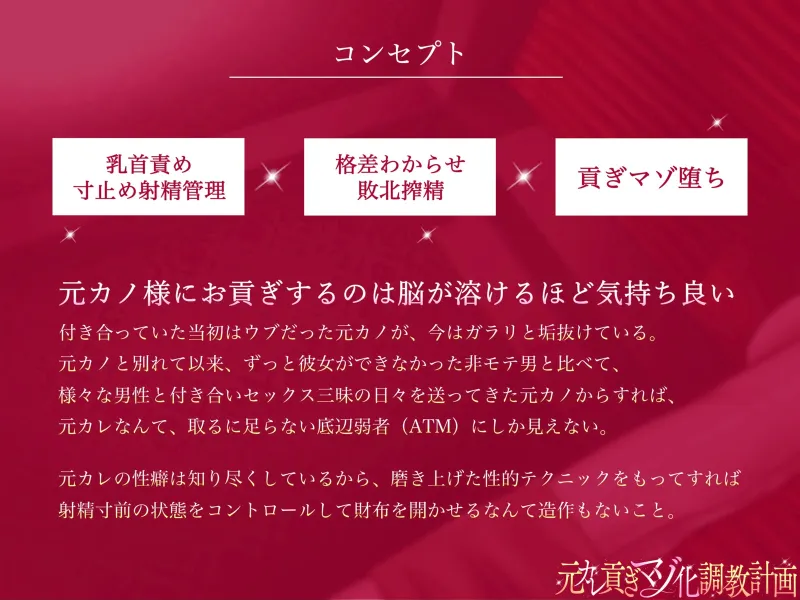 元カレ貢ぎマゾ化調教計画…性癖熟知された元カノ様に僕はもう逆らえない…