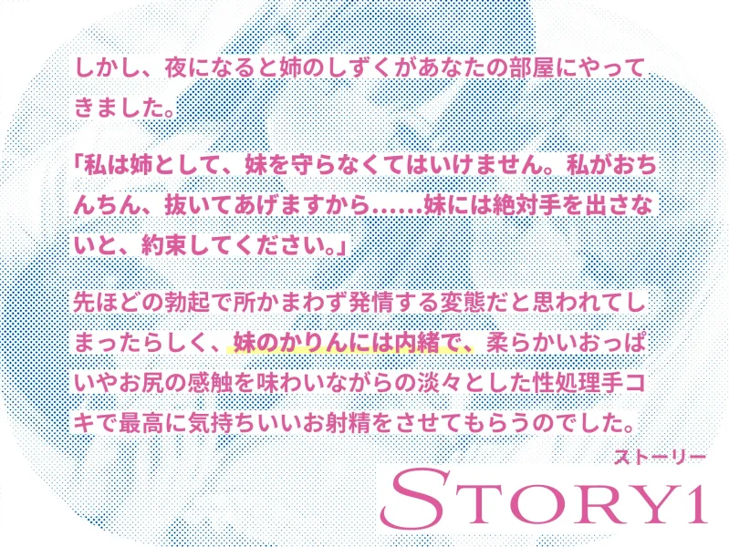 居候先の仲良しJK姉妹を騙して媚び媚び性処理させまくる話～妹には手を出さない!という約束で姉に抜いてもらう裏で、姉には手を出さない!という約束で妹に抜いてもらう～