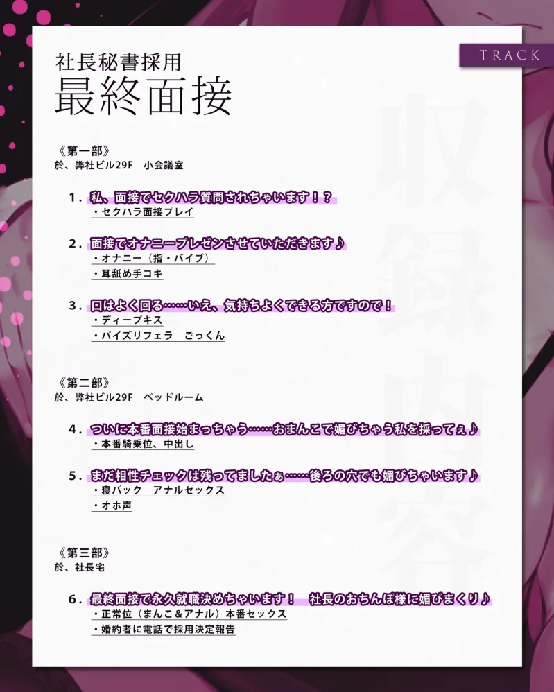 月収100万秘書の最終面接 ～社長に気に入られるために29歳OLが媚び媚びご奉仕する～