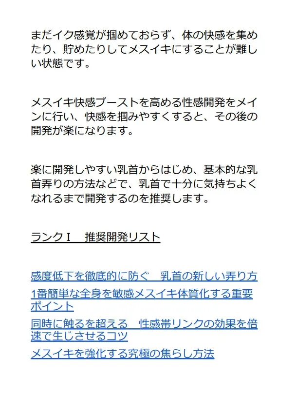 【メスイキ地獄】究極のガチイキメソッド本 ちんぽメスイキ・潮吹き乳首イキ メスイキ性感開発バイブル編