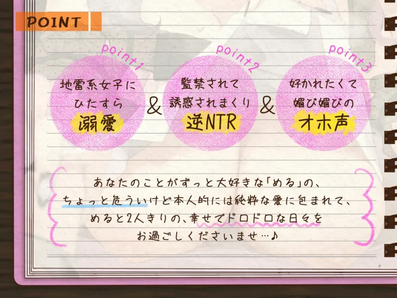 【媚びオホ/逆寝取られ】君しか勝たん♪ガチ恋監禁コンカフェ嬢の毎日ドロドロ溺愛ハメまくり共依存生活