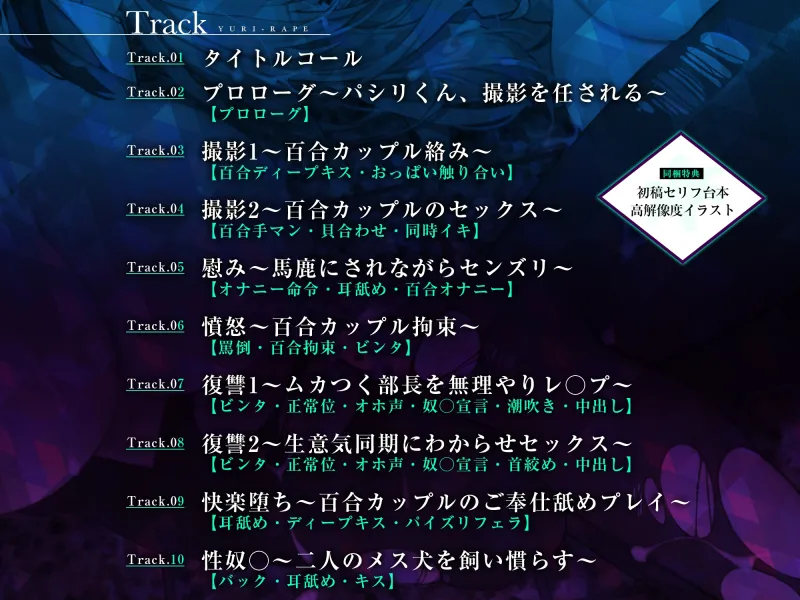 百合レイプ ～レズカップルのパシリだった僕が男だってことをわからせてやった話～《五大早期購入特典付き》