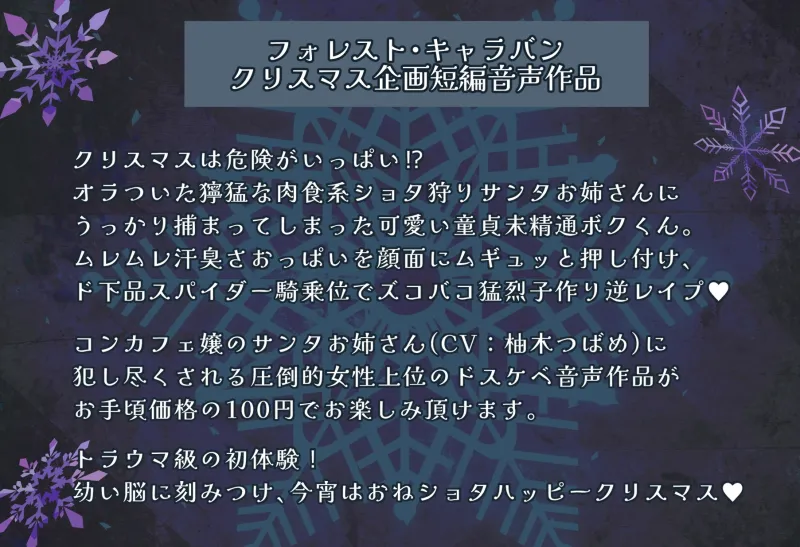 聖夜の事案!オラつき爆乳サンタギャルの強制精通ショタブチ犯し子作り逆レでヤリマクリスマス