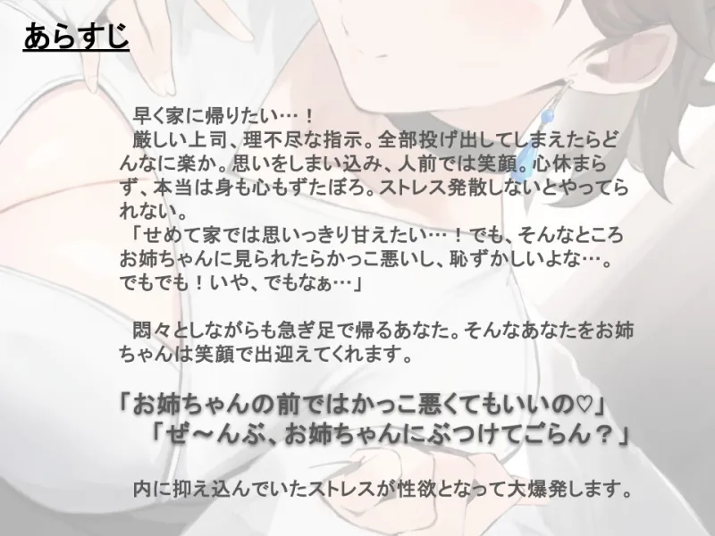 【全肯定/自信回復】”もっと！” 困った性癖をまるっとぜ～んぶ受け止めてくれる、あなただけのお姉ちゃん【喘ぎ声ほぼ無し/SE無し】