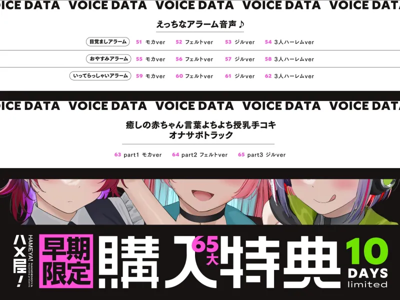 【5/19日まで 早期限定65大特典】【5時間×3人ハーレム×なんでも屋】新米エージェントのボクとドスケベ爆乳女ボス＆ハッカー＆メイド×3の秘密の子作りハメミッション♪