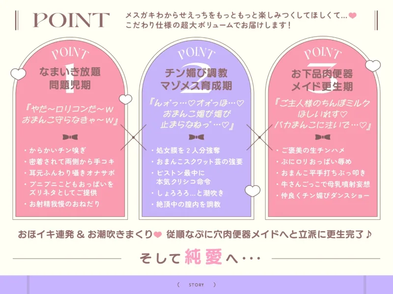 ✅早期購入特典付き✅【5時間半】Wメ○ガキメイド~発情ぷにまん×ハメ比べご奉仕⇒お下品チン媚び♡潮吹き絶頂♡連続おほイキ♡ドスケベ交尾しまくる話～cv.来夢ふらん