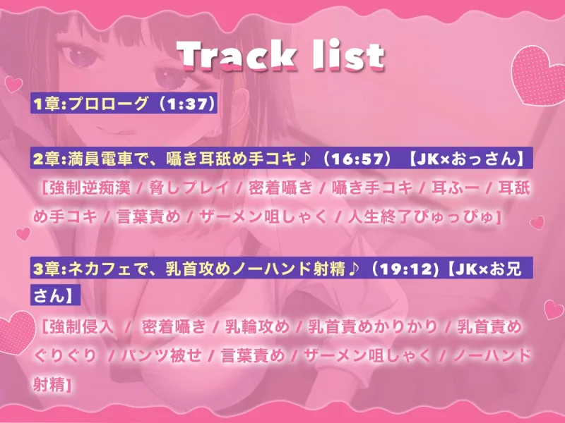 【囁き特化】逆痴漢ゲーム♡～低音JKギャルのねっとり囁きマゾ調教～【KU100】