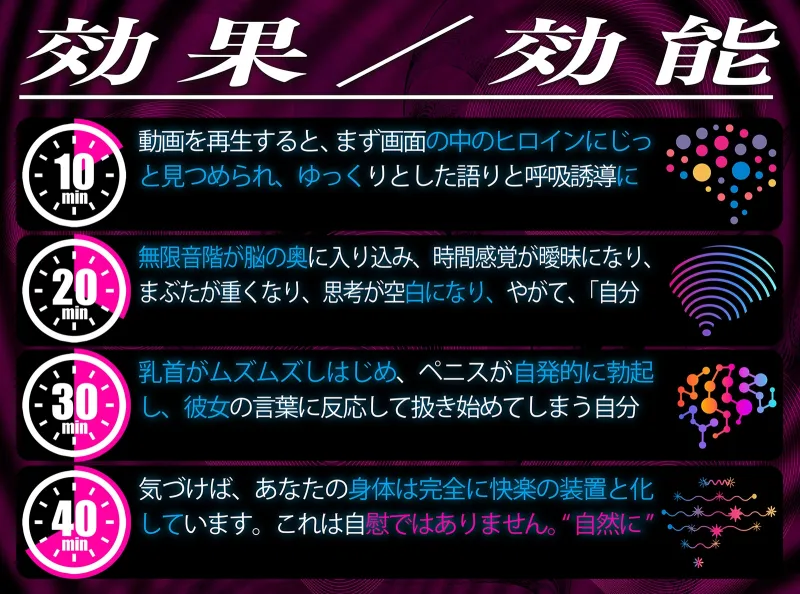 【⚠警告:催眠音声未体験の方はご注意ください】深層快楽無限催眠。～意識が飛ぶほど気持ちイイ官能トランス～