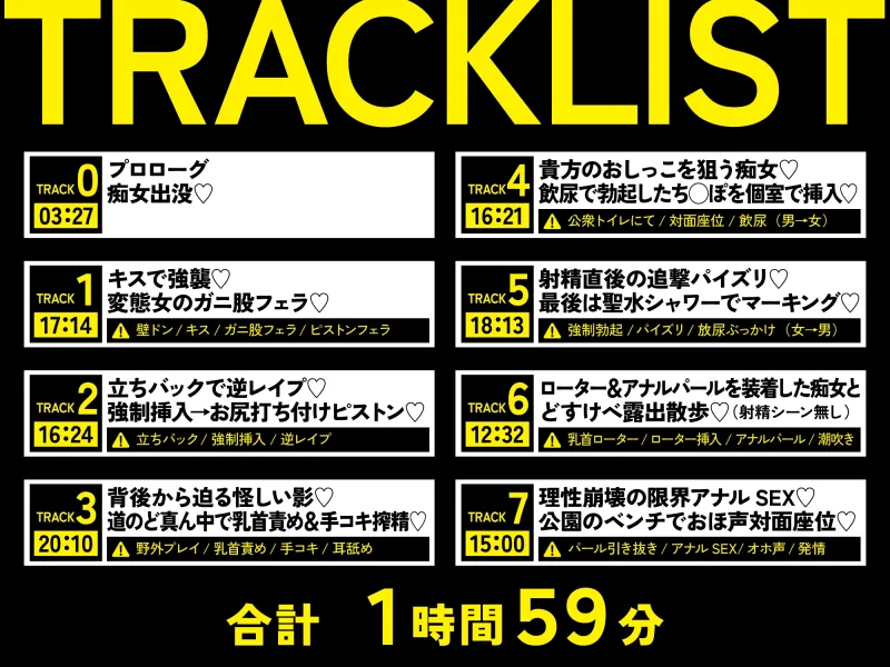 【貞操観念逆転】【逆レ】痴女出没注意〜仕事帰りの貴方の前にメ○ガキ痴女が現れた♡〜