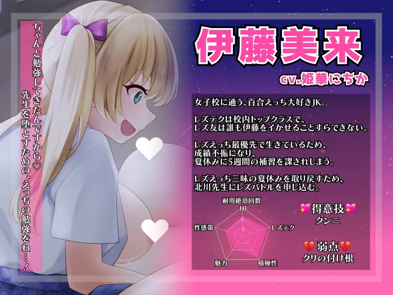 【KU100】夜の教室で秘密のレズバトル!校内実力トップJK vs 保健体育女教師 -Revenge- 【KU100】夜の教室で秘密のレズバトル!校内実力トップJK vs 保健体育女教師 -Revenge-