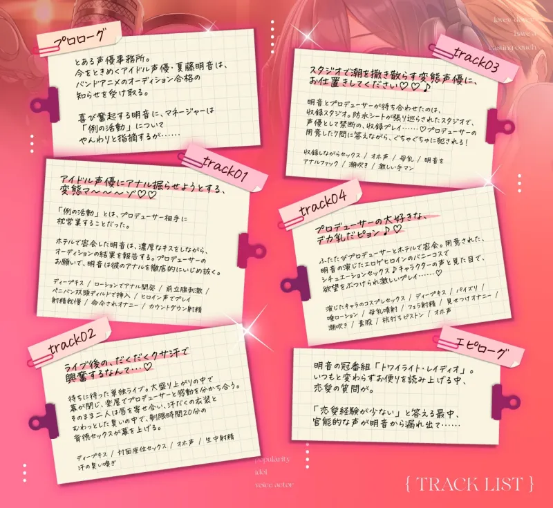【KU100】 人気アイドル声優とのイチャラブ枕営業♡ ~スタジオで母乳・潮を撒き散らしてイキ狂い~