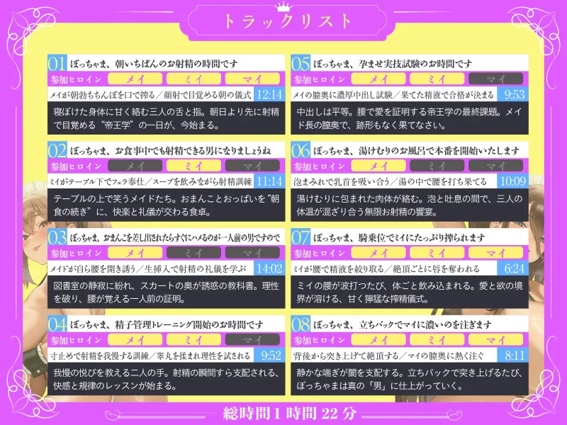 【おねしょた】ぼっちゃま専属お姉ちゃんオナホメイド~タマタマ空っぽになるまで毎日中出し三昧の「孕ませ」帝王学~【射精管理】 【おねしょた】ぼっちゃま専属お姉ちゃんオナホメイド~タマタマ空っぽになるまで毎日中出し三昧の「孕ませ」帝王学~【射精管理】