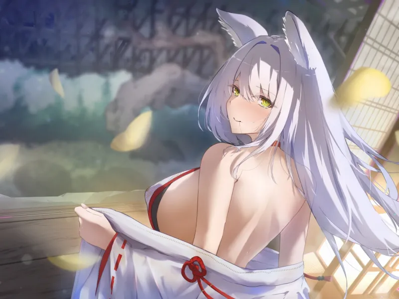 【2時間超え/期間限定99円】爆乳妖狐の巫女があなたの呪いをイチャラブ癒しエッチで解いてあげるお話【バイノーラル/京都弁】