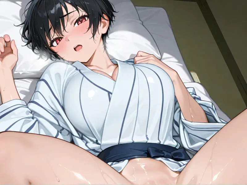 「ちんちんデッカ！！触ってもいい?」男子だと思っていた巨乳女子と混浴したら、大人の遊びを教えることになった話【ボーイッシュ/おっぱい/ラブラブ】