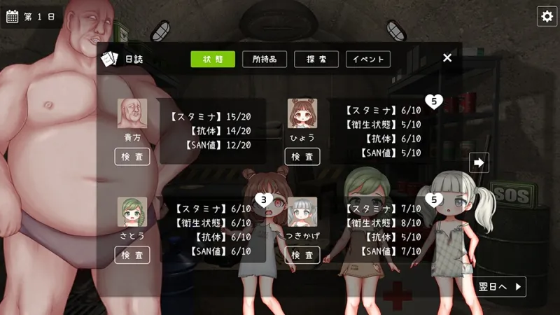 避難所生存録【ローグライク、ストラテジー、終末生存シミュレーション】