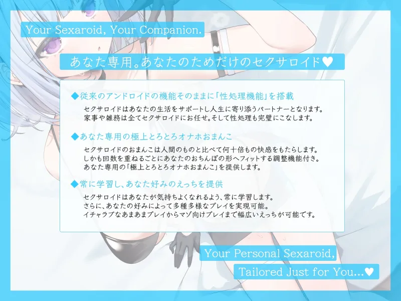 あなた専用のオナホセクサロイド ～事務的だけどあまあま。毎日甘ヌキ性処理してくれるセクサロイドとラブハメ性活♪～