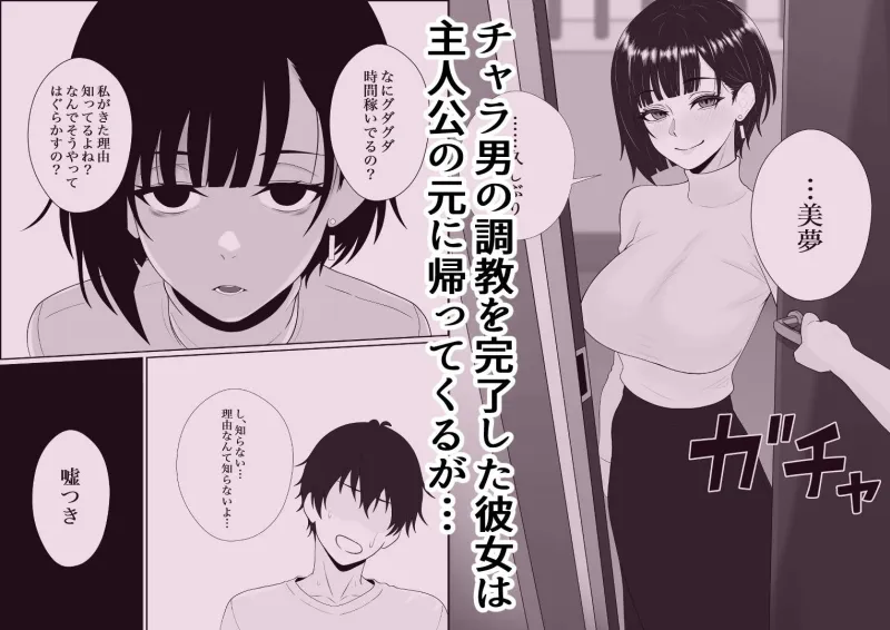 寝取られた彼女が女王様になって帰ってきた～ルーインドで金玉をカラにされて前立腺を弄られて何度も何度もメスイキして調教されるお話～