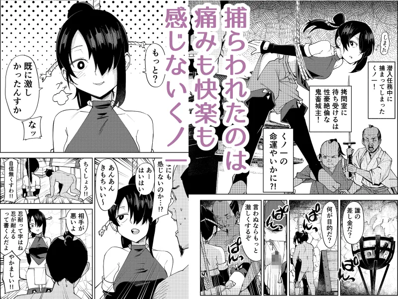 ふたなり化くノ一○問 ～○問耐性持ちくノ一 初めてのペニス責め～