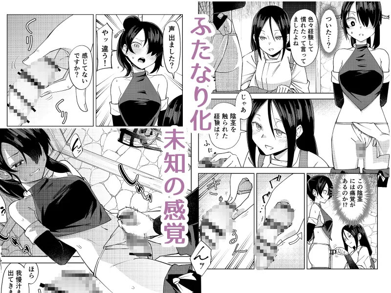 ふたなり化くノ一○問 ～○問耐性持ちくノ一 初めてのペニス責め～