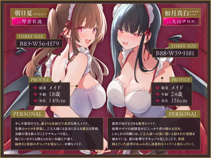 ✅早期限定18特典✅サキュバス化した発情メイド～抑えられない性欲をご主人様で発散♪～