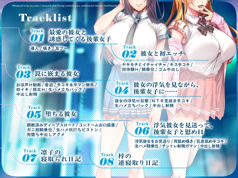 【NTR×覗き】ネトラレ奪いあい～ドアの向こうでイキ狂う彼女を見ながら、後輩に囁かれながら慰めエッチで射精する～