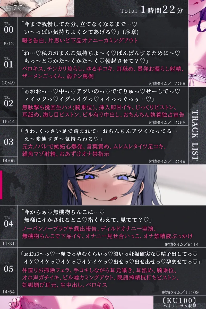 【ド下品オホ/ドスケベ差分有り】マゾオスいじめ執着看護〜片思いこじらせ清楚ナースと甘サド濃厚密着交尾♡