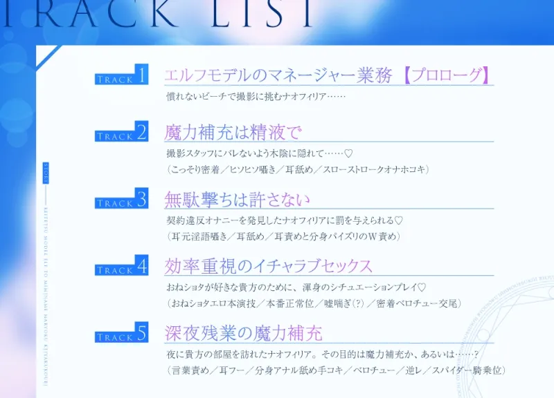 【事務的密着マゾ搾り】 冷徹モデルエルフと耳舐め魔力契約交尾