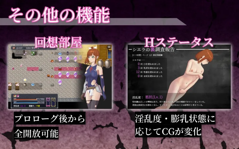 シエラの淫らな異変調査 -女剣士はソロでイク-